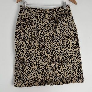 Relativity Skirt Size 14 Leopard Print
